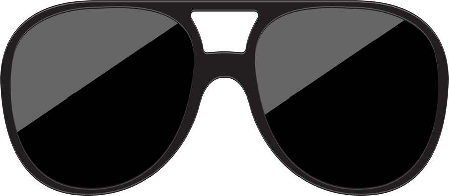 Black modern sunglasses